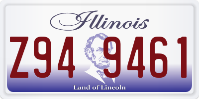 IL license plate Z949461