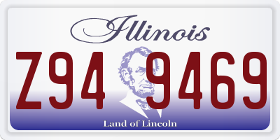 IL license plate Z949469