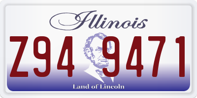 IL license plate Z949471