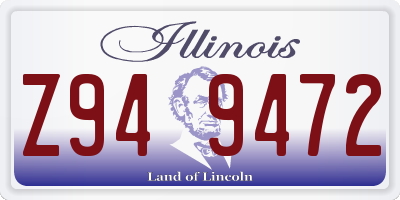 IL license plate Z949472