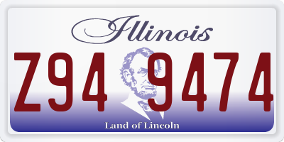 IL license plate Z949474