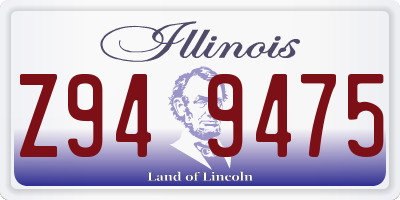 IL license plate Z949475