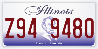 IL license plate Z949480