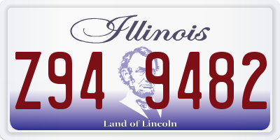 IL license plate Z949482