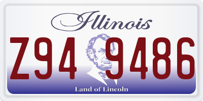 IL license plate Z949486