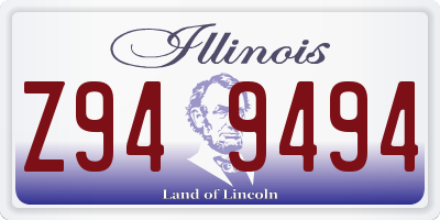 IL license plate Z949494