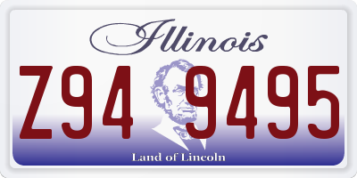 IL license plate Z949495