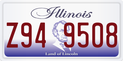 IL license plate Z949508