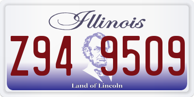 IL license plate Z949509