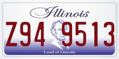 IL license plate Z949513