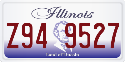 IL license plate Z949527