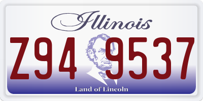 IL license plate Z949537