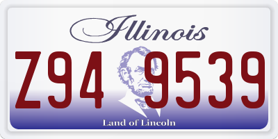 IL license plate Z949539