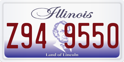 IL license plate Z949550