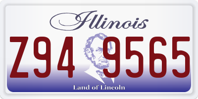 IL license plate Z949565