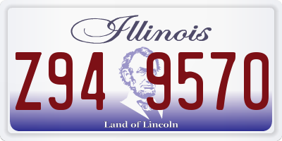 IL license plate Z949570