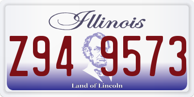 IL license plate Z949573