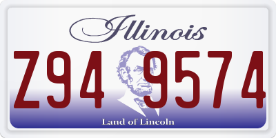 IL license plate Z949574