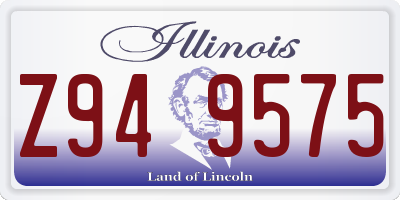 IL license plate Z949575