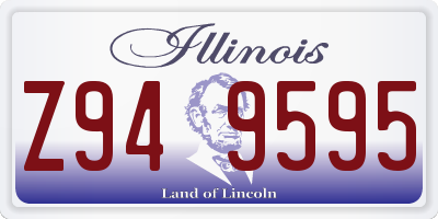 IL license plate Z949595