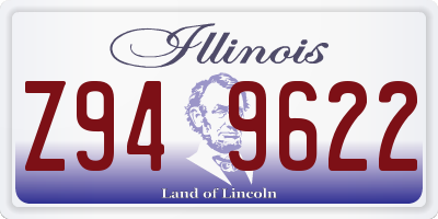 IL license plate Z949622