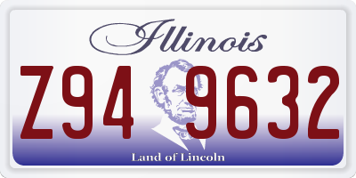 IL license plate Z949632