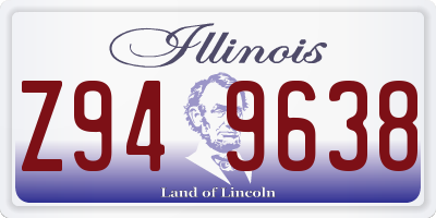 IL license plate Z949638