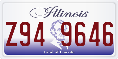 IL license plate Z949646