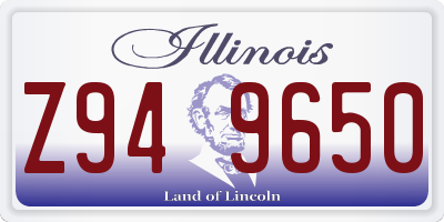 IL license plate Z949650