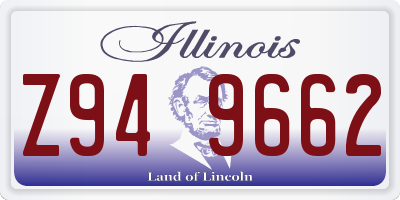 IL license plate Z949662