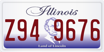 IL license plate Z949676