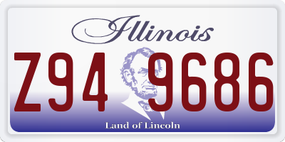 IL license plate Z949686