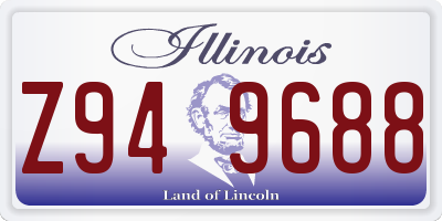 IL license plate Z949688