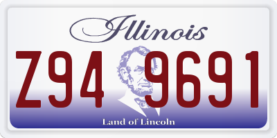 IL license plate Z949691