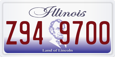 IL license plate Z949700