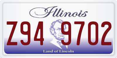 IL license plate Z949702
