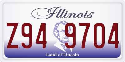 IL license plate Z949704