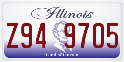 IL license plate Z949705