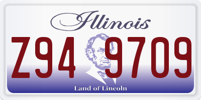 IL license plate Z949709