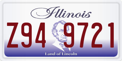 IL license plate Z949721