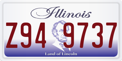 IL license plate Z949737