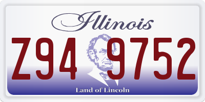IL license plate Z949752