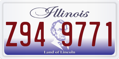 IL license plate Z949771