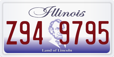 IL license plate Z949795
