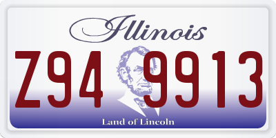 IL license plate Z949913