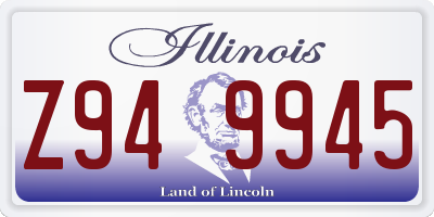 IL license plate Z949945