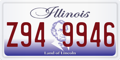 IL license plate Z949946