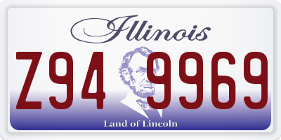 IL license plate Z949969
