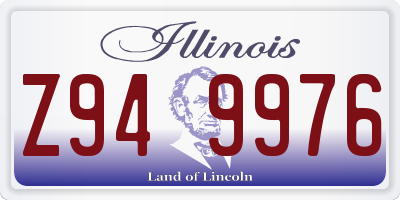 IL license plate Z949976