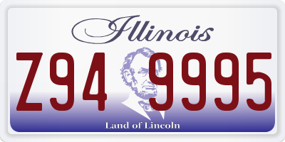 IL license plate Z949995